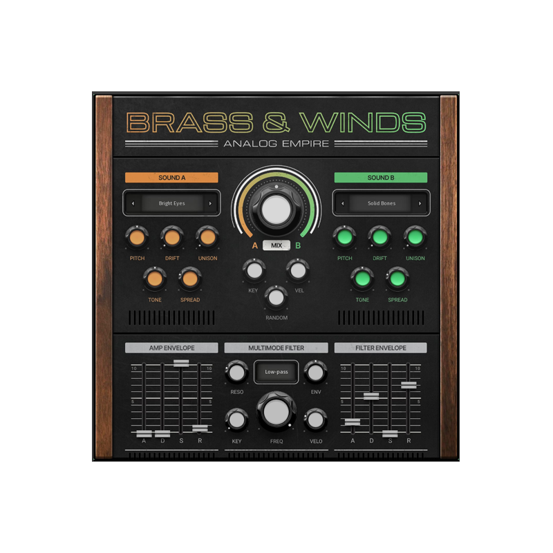 MeldaProduction / Analog Empire: Brass & Winds【★レトロなサウンドをゲット！管楽器の雄大なパワーと微妙なニュアンスを提供するプレミアムな音源！★】【★リリース記念イントロセール！期間:~2025年8月29日11:59まで！！★】