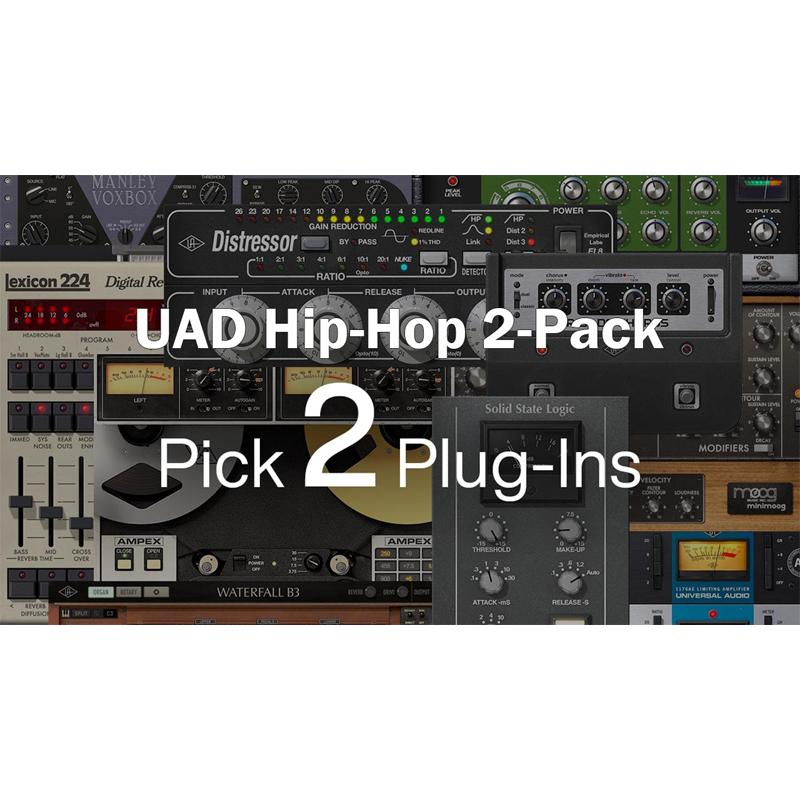 Universal Audio / UAD Hip-Hop 2-Pack【★2 つの UAD プラグインを 49 ドルで購入して、ヒップホップ制作を次のレベルに引き上げましょう！★】【★Universal Audio “HIP-HOP” MONTH！最大85％OFF！期間:~2025年8月31日(日)12:00まで！！★】