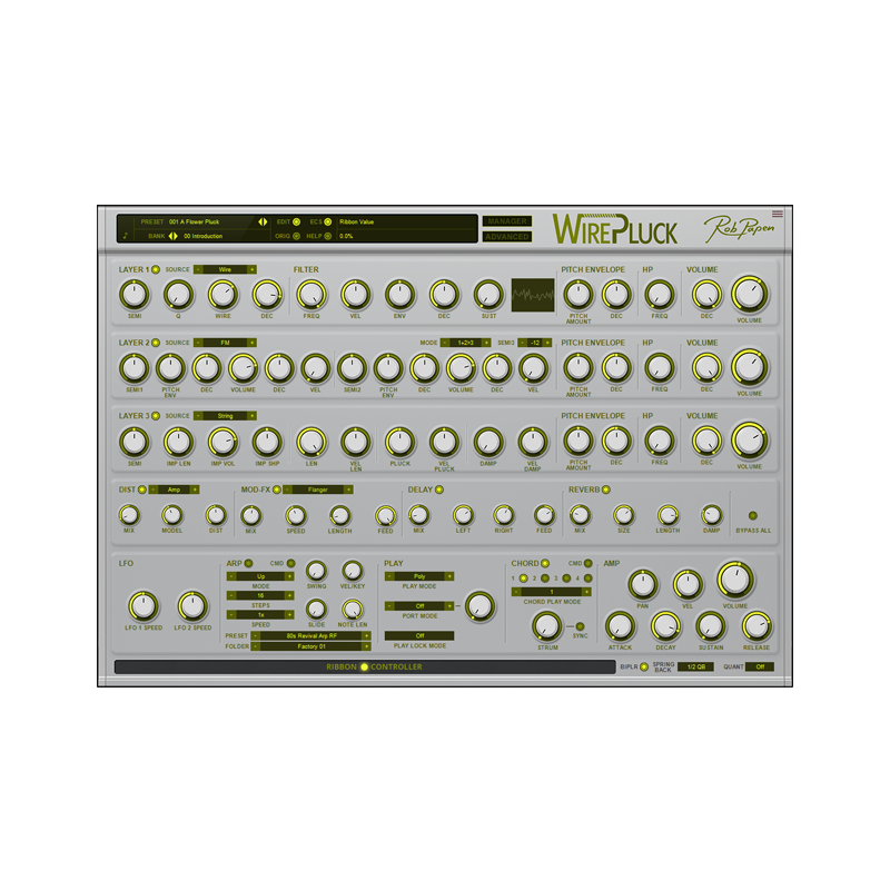 Rob Papen / WirePluck【★インスピレーションをかき鳴らす、新次元のプラックサウンド！★】【★全製品50%オフキャンペーン！期間:~2025年9月28日まで！！★】