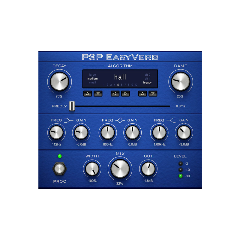 PSP Audioware / PSP EasyVerb V2【★10つのアルゴリズムによるリバーブプロセッサー！★】【★PSP EasyVerbが70％オフ！期間:~2025年8月31日11:59まで！！★】