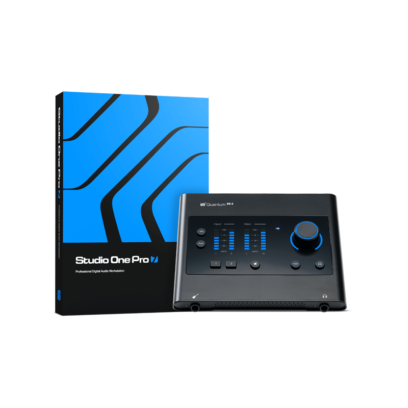 PreSonus / Quantum ES 2 =国内正規品=【★コンパクトな2インx2アウト、24-bit/192 kHz対応のAD/DAコンバーター搭載のオーディオ・インターフェース！★】【★数量限定割引キャンペーン第2弾！※規定台数に達し次第、順次商品毎にキャンペーンは終了致します。予めご了承くださいませ。★】【★対象製品にStudio One Pro 7 or Atudio One Artist 6 永続版がバンドル！期間:〜2025年12月31日まで！！★】