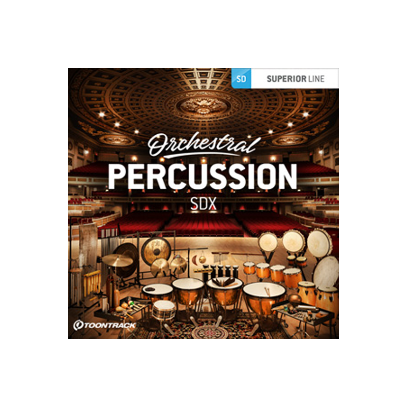 TOONTRACK / SDX – ORCHESTRAL PERCUSSION【★120以上のパーカッションを収録したモンスター級のSDXライブラリ！★】【★TOONTRACK SUPERIOR SEPTEMBER！期間:~2025年10月1日(水)17:00まで！！★】