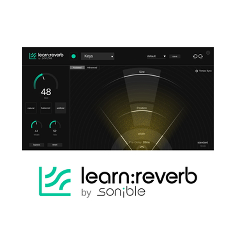 SONIBLE / learn:reverb【★最適な響きを自動で適用する、リバーブの基礎から学べるインテリジェントなリバーブ・プラグイン！★】【★ミックスの学習をサポートする『learn:bundle』がリリース記念で75%OFF！キャンペーン期間:2025年10月6日(月)まで！！★】