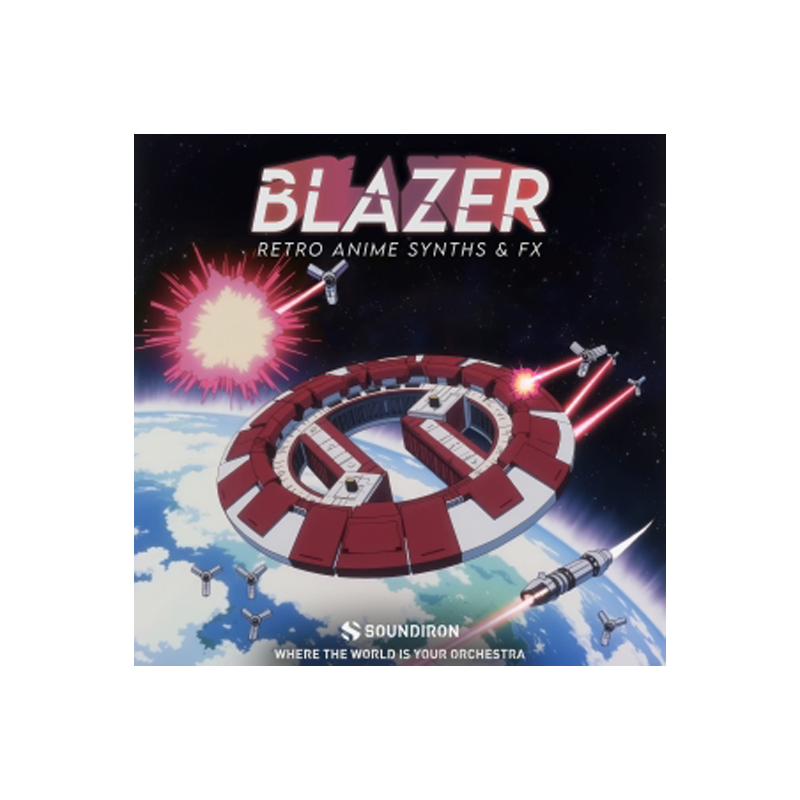 SOUNDIRON / Blazer – Retro Anime FX【★70-80年代のSFアニメを彷彿とさせる、レトロなサウンドエフェクトを収録！★】【★Soundiron 新規3製品がリリース記念セールで最大25%OFF! 期間:~2025年10月23日(木)まで！！★】