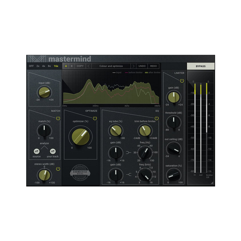 UnitedPlugins / MasterMind【★トラックを瞬時に最適化し、トラックの EQ をリファレンス トラックと一致させ、マスター ゲインをブーストできる迅速なマスタリング ツールです！★】【★週替わりセール！期間:~2025年11月7日14:59まで！！】