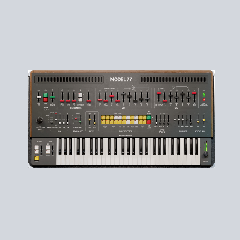 Softube / Model 77 Dual Layer Synth【★1977 年製の伝説的な日本製シンセサイザー 3 台を正確にモデリング！★】【★Softube 10月 インストゥルメントセール！期間:~2025年10月22日14:59まで！！★】