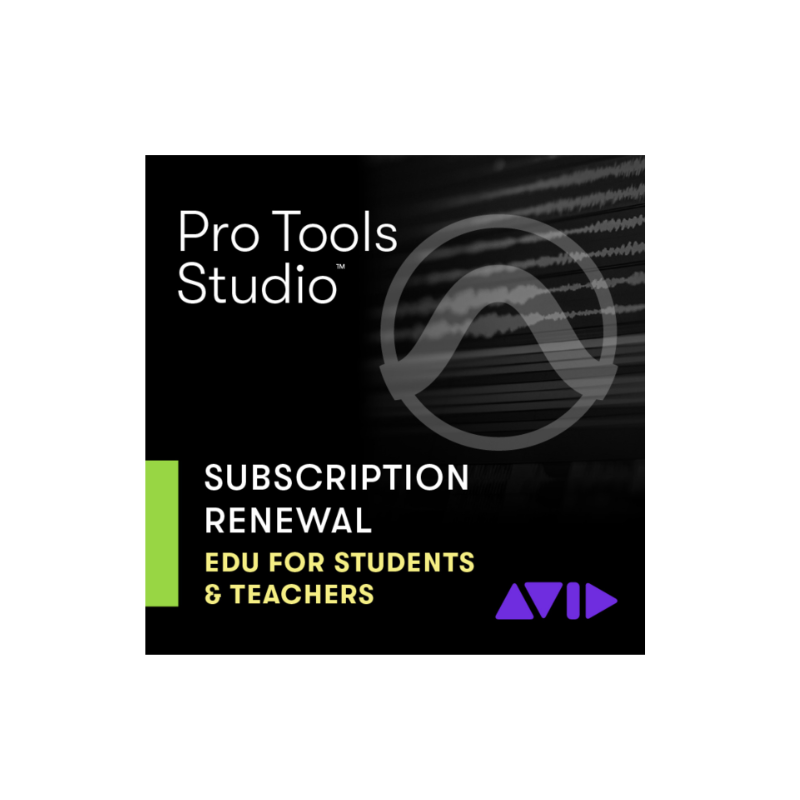 AVID / Pro Tools Studio 年間サブスクリプション 更新 =EDU版 (学生 / 教員用)= [9938-30003-60]