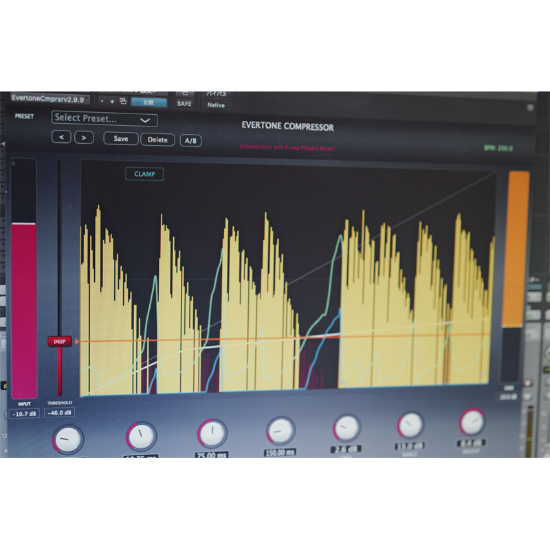EVERTONE PROJECT / EVERTONE COMPRESSOR (VST / AU / AAX)【★F=ma物理演算エンジン搭載コンプレッサー！音の質感を損なわない高品質なコンプレッション！！★】