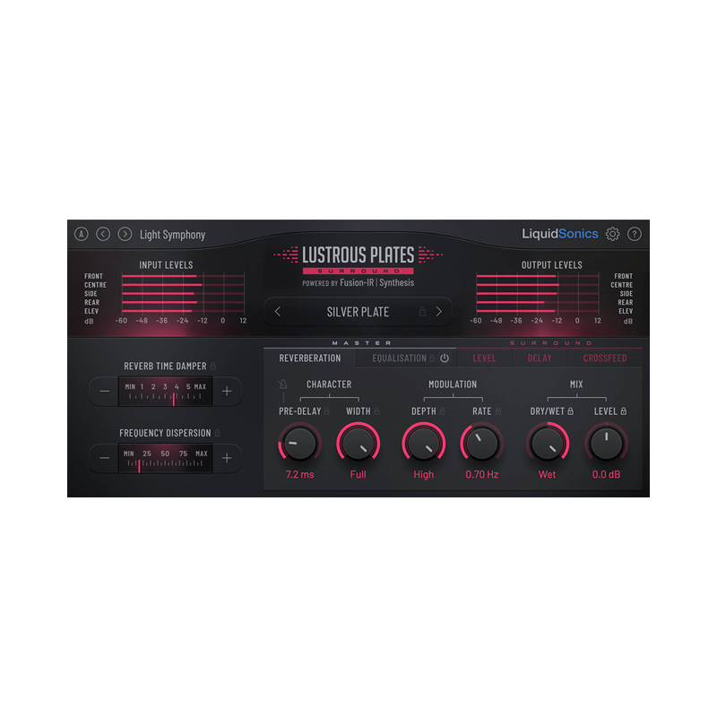 LiquidSonics / Lustrous Plates Surround【★日本語マニュアル付属 最大Atmos 7.1.6ベッドに対応するサラウンドプレートリバーブ！★】【★LiquidSonics BLACK FRIDAYセール！期間:~2025年12月8日14:59まで！！】