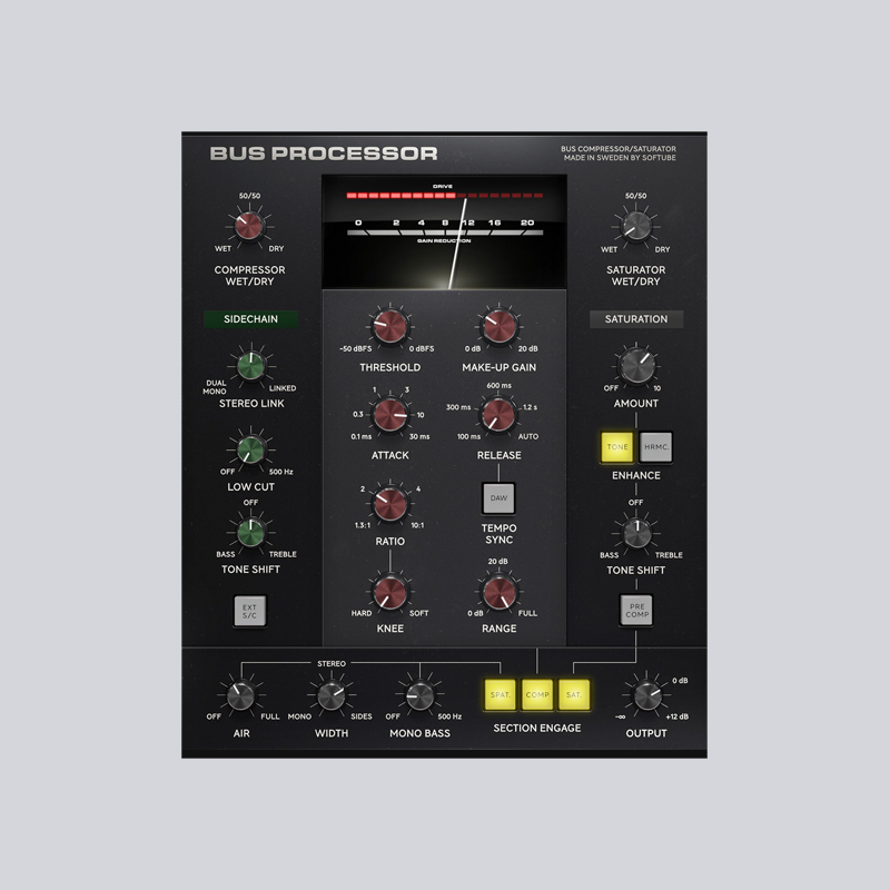 Softube / Bus Processor【★全てを馴染ませるグルー・コンプレッサー！★】【★Softube Black Week Sale 4！(~2025年11月28日14:59まで)★】