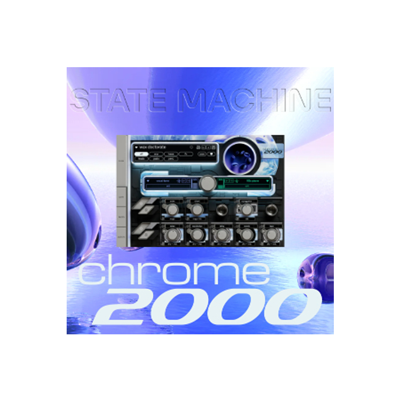 Cradle / State Machine Chrome 2000【★90年代〜2000年代のジャングル/DnBを象徴するサウンドを収録！★】【★人気プラグイン『The God Particle』など、スーパーアナログな製品30%OFF！期間:~2025年11月14日(金)まで！！★】