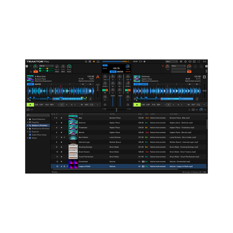 NATIVE INSTRUMENTS / Traktor Play【★必要な機能を厳選した軽量版Traktorソフトウェア！★】