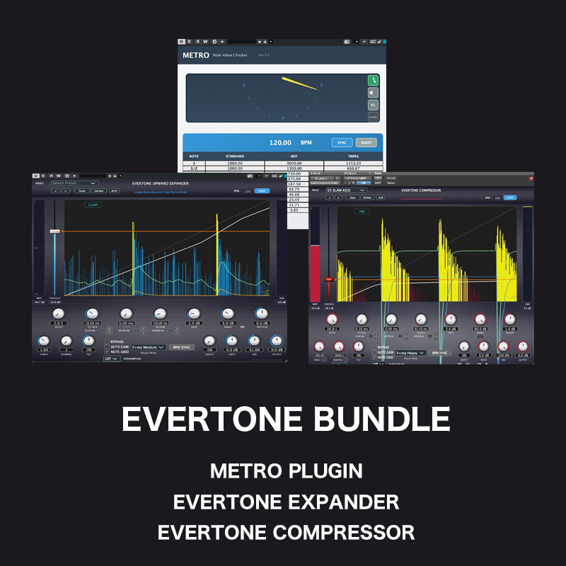 EVERTONE PROJECT / EVERTONE BUNDLE【★お買い得なEVERTONE BUNDLE・3プラグインセット！！★】【★SALEキャンペーン終了日:未定。★】
