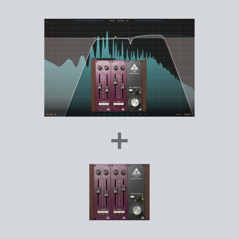 Softube / Equalizers + Trident A-range【★EqualizersとAdd-On可能なTrident A-rangeのバンドル！★】【★2025 Release Rewindセール！セール期間：~2025年12月19日14:59まで！！★】