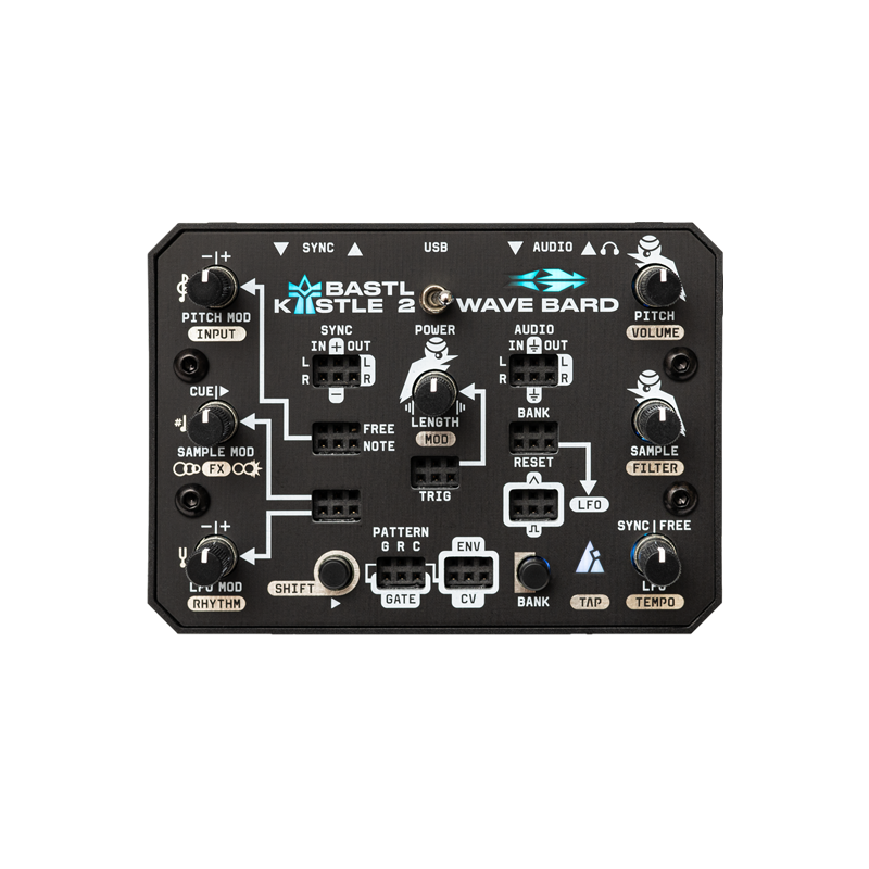 Bastl Instruments / KASTLE 2 WAVE BARD =Compact patchable stereo sample player=