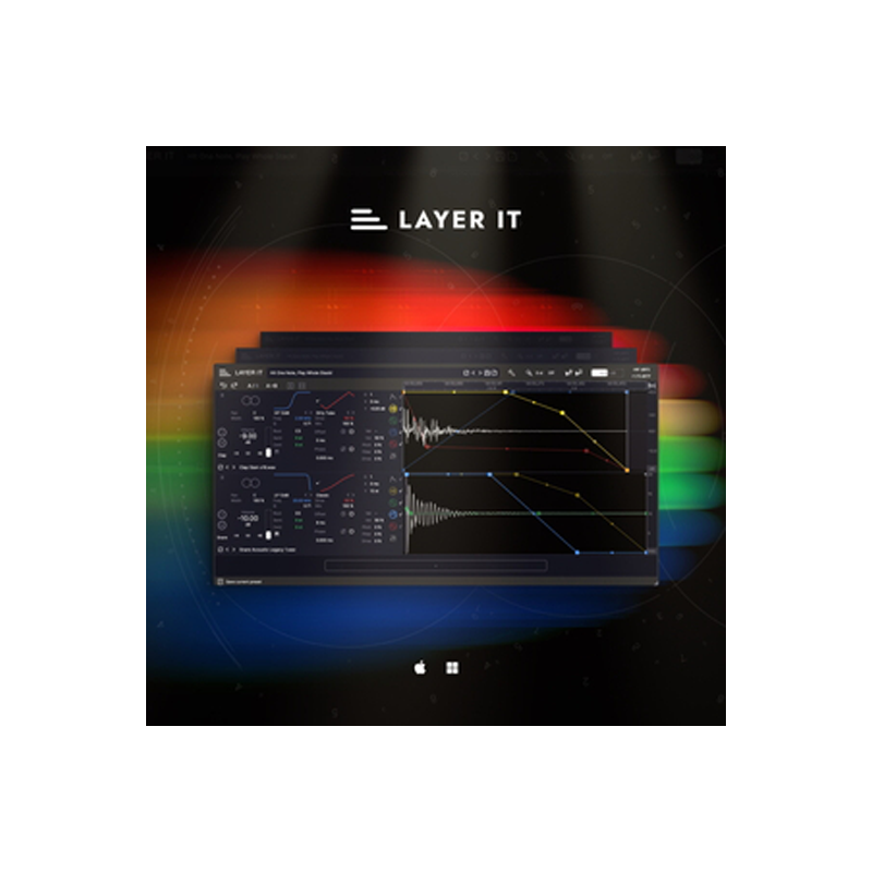 DIGINOIZ / Layer It【★波形ビューと直感的なサウンドエディットでスムーズな音作り！高機能ドラム・レイヤリング・ツール！★】【★新作『Layer It』を含む対象製品が50%OFF！ホリデーセール！！期間:~2026年1月4日(日)まで！！★】