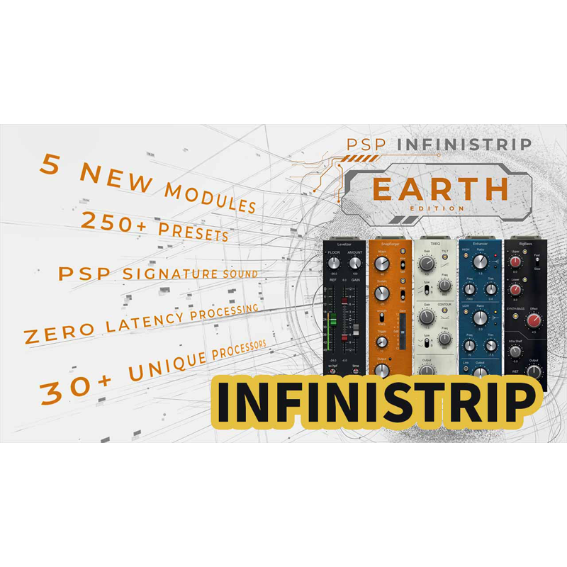 PSP Audioware / PSP InfiniStrip【★ゼロレイテンシー、完全なインパクト、Earth版へ進化  5つの新スペシャルモジュール！★】【★最新版「Earth」版にアップデート 記念価格が開始！今しか買えない超特価。半額に！ セール期間:~2025年12月26日14:59まで！！★】