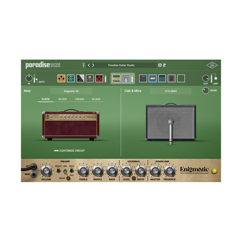 Universal Audio / Paradise Guitar Studio【★最大85%オフ！ Universal Audio Black Friday！期間:~2025年12月31日23:59まで(延長)！！(☆全製品対象の国内特典として、マスタリングエンジニア”Jonathan Wyner”氏によるUADプラグイン解説シリーズコンテンツ、さらに2.5Hを誇る永久保存版”Mastering Bootcamp”の再配信版をお届けします！)★】