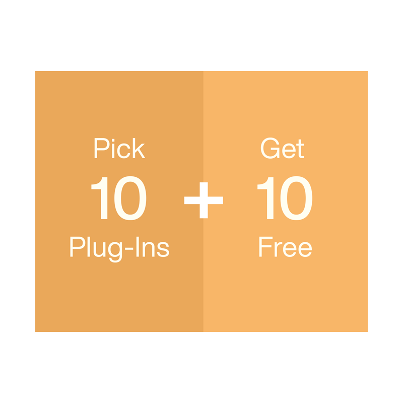 Universal Audio / UAD Select 10 Plus Bundle【★ 80のベストセラーUADプラグインのリストから10+10つを選択★】【★Universal Audio Black Friday 2025！(期間:~2025年12月25日まで)！！★】