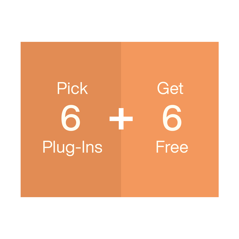 Universal Audio / UAD Select 6 Plus Bundle【★ 80のベストセラーUADプラグインのリストから6+6個選択！★】【★Universal Audio Black Friday 2025！(期間:~2025年12月25日まで)！！★】